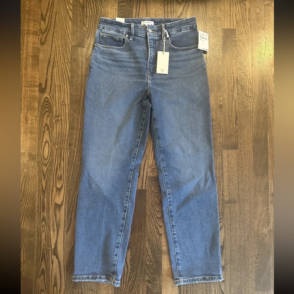 NWT Women’s GOOD AMERICAN Good Classic Skinnyish Hi-Rise Denim Jeans